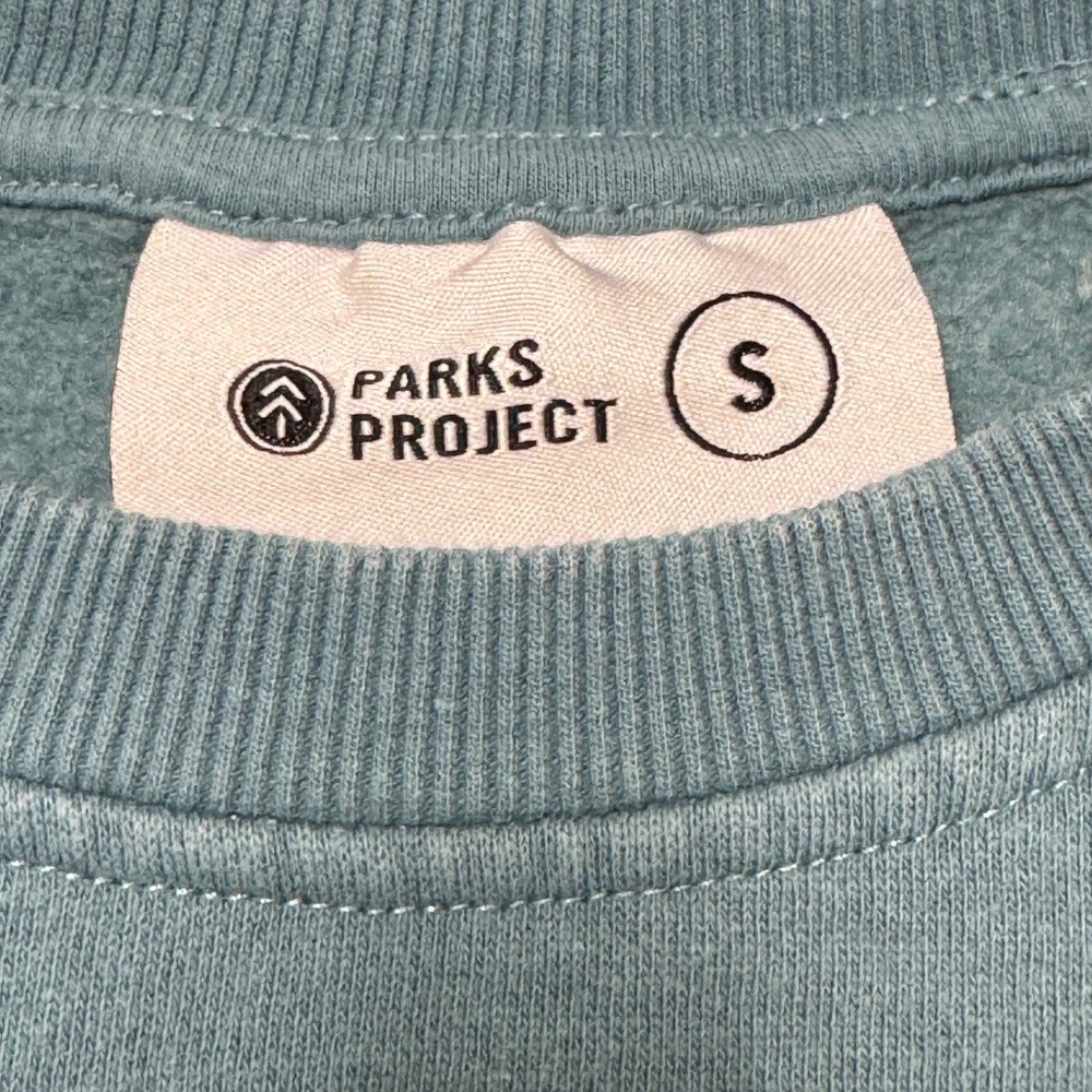 Parks Project Sweatshirt Small Blue National Parks Mushroom Frog Graphic Fleece - Picture 2 of 8